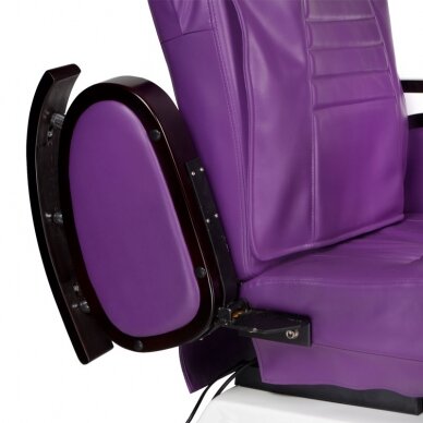 Профессиональный электрический ортопедический стул для процедур педикюра с функцией массажа BR-3820D, фиолетового цвета 2