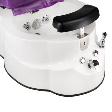 Профессиональный электрический ортопедический стул для процедур педикюра с функцией массажа BR-3820D, фиолетового цвета 4