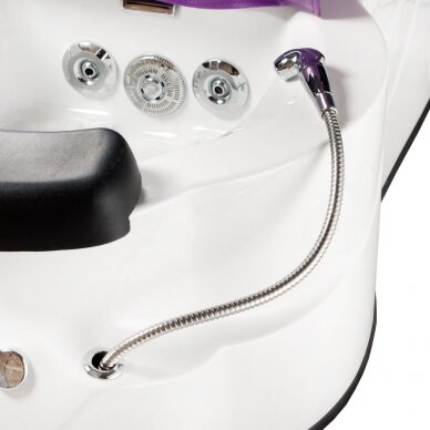 Профессиональный электрический ортопедический стул для процедур педикюра с функцией массажа BR-3820D, фиолетового цвета 5