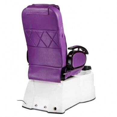 Профессиональный электрический ортопедический стул для процедур педикюра с функцией массажа BR-3820D, фиолетового цвета 7