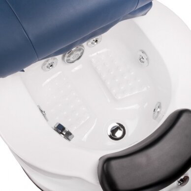 Профессиональный электрический ортопедический стул для процедур педикюра с функцией массажа BR-3820D, синего цвета 3