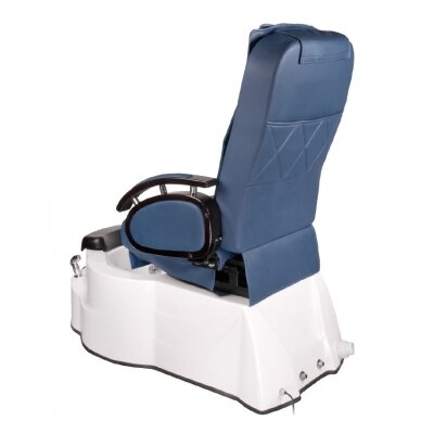 Профессиональный электрический ортопедический стул для процедур педикюра с функцией массажа BR-3820D, синего цвета 7