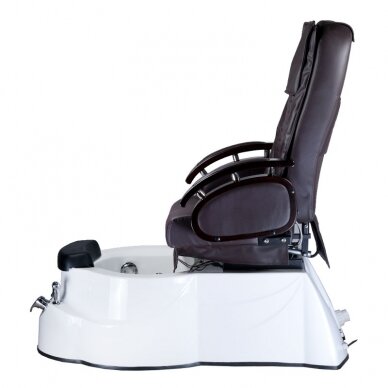 Professional electric podiatry chair for pedicure procedures with massage function BR-3820D, brown color 7