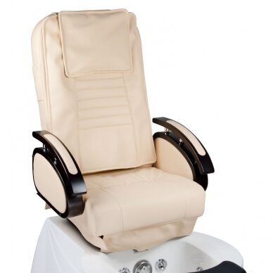 Профессиональный электрический ортопедический стул для процедур педикюра с функцией массажа BR-3820D, кремового цвета 2