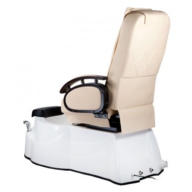 Профессиональный электрический ортопедический стул для процедур педикюра с функцией массажа BR-3820D, кремового цвета 6