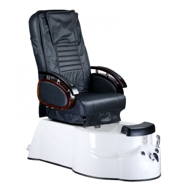 Professional electric podiatry chair for pedicure procedures with massage function BR-3820D, black color