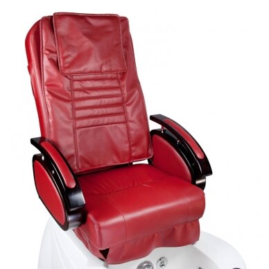 Professional electric podiatry chair for pedicure procedures with massage function BR-3820D, bordo color 2