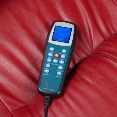 Профессиональный электрический ортопедический стул для процедур педикюра с функцией массажа BR-3820D, бордового цвета 3
