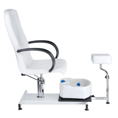 Профессиональное кресло для процедур педикюра BW-100, белого цвета 6