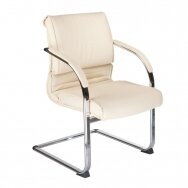 Conference chair CorpoComfort BX-3339B, cream color