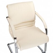 Conference chair CorpoComfort BX-3339B, cream color