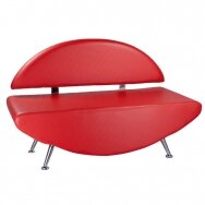 Профессиональный диван ожидания для салона красоты  Carini BD-6710, красного цвета