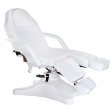 Professional hidraulic bed-chair for podological treatment for beauticians BD-8243, white color