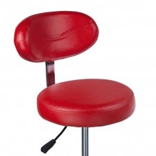Профессиональное кресло-табурет для мастера и салонов красоты BD-9934, красного цвета