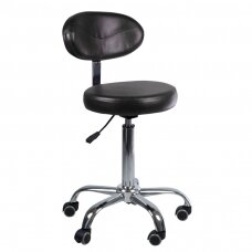Профессиональное кресло-табурет для мастера и салонов красоты BD-9934, черного цвета