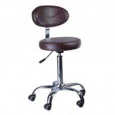Профессиональное кресло-табурет для мастера и салонов красоты BD-9934, коричневого цвета