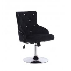 Beauty salons and beauticians stool HR654CN, black velour