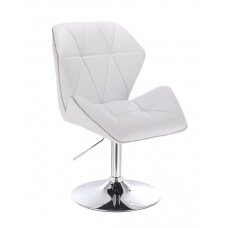 Professional eco leather master chair with stable base HR212, white