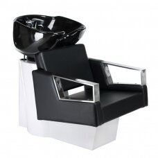 Professional hairdresser sink for beauty salons Arturo BR-3573,  black color