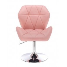 Profesionali eko odos meistro kėdutė su stabiliu pagrindu HR212, šviesiai rožinės spalvos