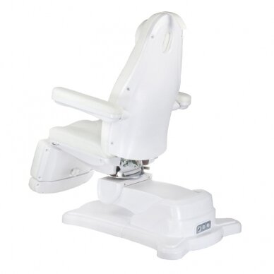 Professional electric recliner-bed for beauticians Mazaro BR-6672, 4 motors, white color 7
