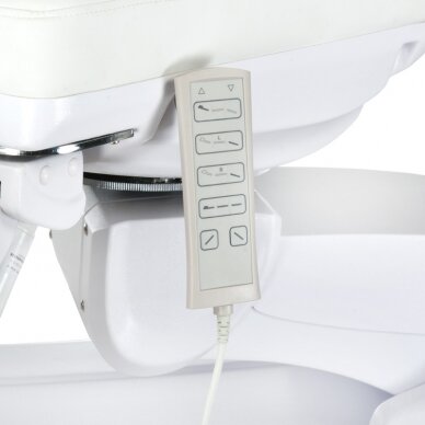 Профессиональный электрический ортопедический стул для процедур педикюра Mazaro BR-6672A, 5 моторов, белого цвета 3