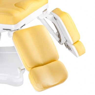 Профессиональная электрическая подологическая кресло-кушетка для процедур педикюра  MAZARO BR-6672A ( 5 моторов) желтого цвета 2