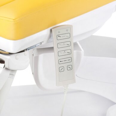 Professional electric podiatry chair for pedicure procedures MAZARO BR-6672A (5 motors), yellow color 3