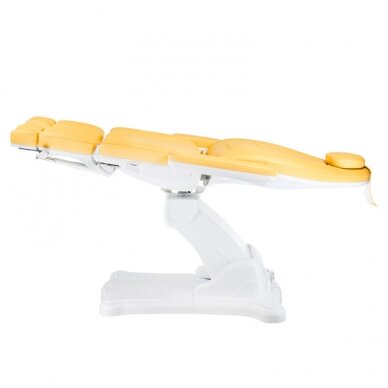 Профессиональная электрическая подологическая кресло-кушетка для процедур педикюра  MAZARO BR-6672A ( 5 моторов) желтого цвета 5