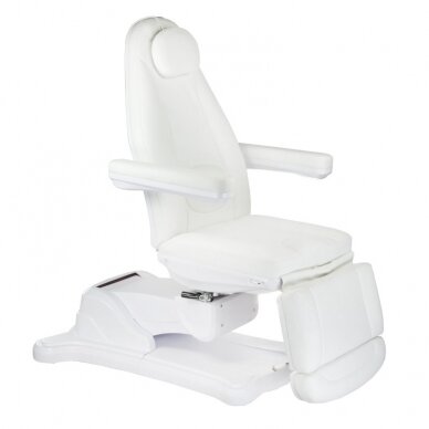 Profesionalus elektrinis gultas-lova kosmetologams Mazaro BR-6672B, 3 variklių, baltos spalvos Profesionalus elektrinis gultas-lova kosmetologams Mazaro BR-6672B, 3 variklių, baltos spalvos