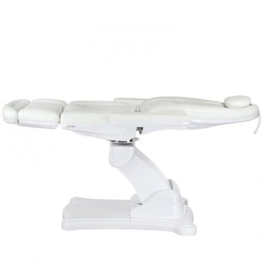 Professional electric recliner-bed for beauticians Mazaro BR-6672B, 3 motors, white color 6