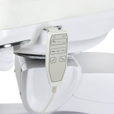 Professional electric podiatric chair-bed for pedicure procedures MAZARO BR-6672C (3 motors), white color 3