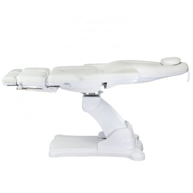 Professional electric podiatric chair-bed for pedicure procedures MAZARO BR-6672C (3 motors), white color 6