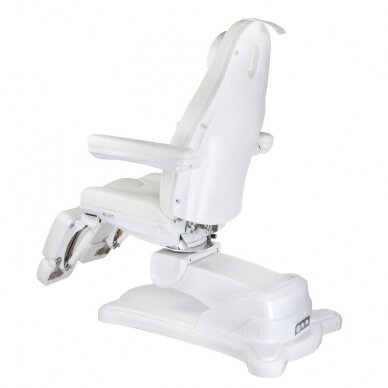 Professional electric podiatric chair-bed for pedicure procedures MAZARO BR-6672C (3 motors), white color 7