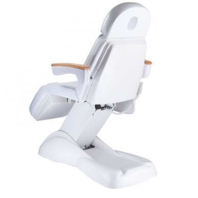 Professional electric recliner-bed for beauticians LUX BW-273B, 3 motors, white color 2