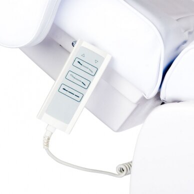 Profesionalus elektrinis gultas-lova kosmetologams LUX BW-273B, 3 variklių, baltos spalvos