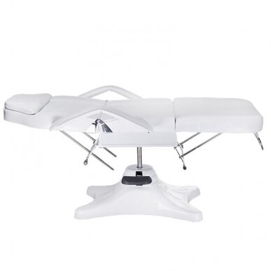 Professional hydraulic bed-couch for beauticians BD-8222, white color 3