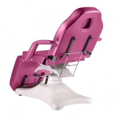 Профессиональная гидравлическая кушетка-кровать для косметологов BD-8222, розового цвета 4