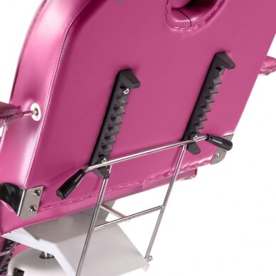 Профессиональная гидравлическая кушетка-кровать для косметологов BD-8222, розового цвета 5