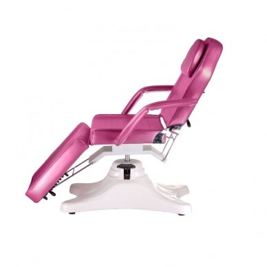 Профессиональная гидравлическая кушетка-кровать для косметологов BD-8222, розового цвета 7
