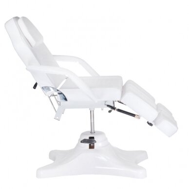 Profesionali hidraulinė pedikiūro kėdė-lova kosmetologams BD-8243, baltos spalvos 5