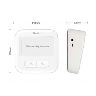 IHEALTH CLEAR blood pressure monitor WI-FI 4 IHEALTH CLEAR blood pressure monitor WI-FI 4