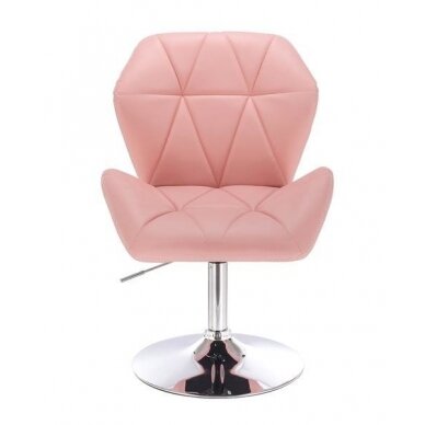 Profesionali eko odos meistro kėdutė su stabiliu pagrindu HR212, šviesiai rožinės spalvos 1