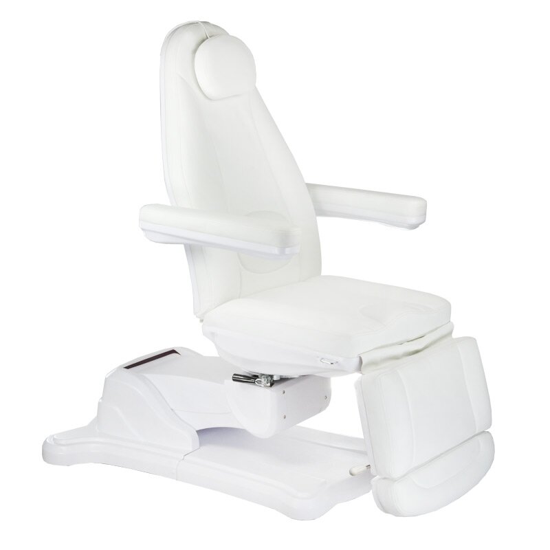 Profesionalus elektrinis gultas-lova kosmetologams Mazaro BR-6672B, 3 variklių, baltos spalvos Profesionalus elektrinis gultas-lova kosmetologams Mazaro BR-6672B, 3 variklių, baltos spalvos