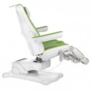 Профессиональный электрический ортопедический стул для процедур педикюра Mazaro BR-6672A, 5 моторов, зеленого цвета