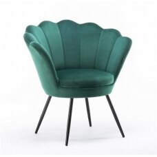 Кресло для салона красоты REY, зеленый велюр
