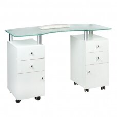 Профессиональный маникюрный стол BD-3453, белого цвета