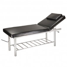 Professional stationary massage table BW-218, black color