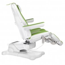 Profesionali elektrinė podologinė kėdė pedikiūro procedūroms Mazaro BR-6672A, 5 varikliai, žalios spalvos