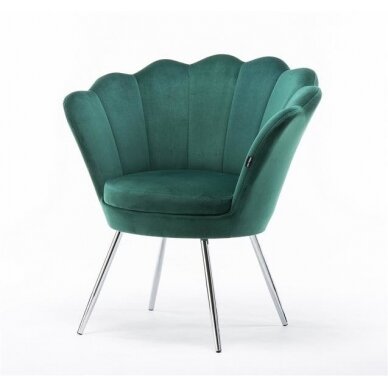 Кресло для салона красоты REY, зеленый велюр 1